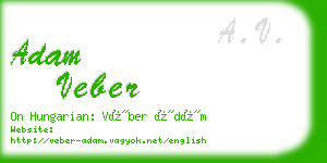 adam veber business card